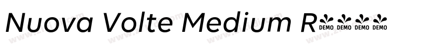 Nuova Volte Medium R字体转换